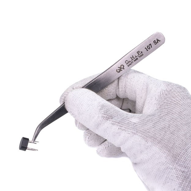 Hakko CHP 107-SA Flat Tip Tweezers