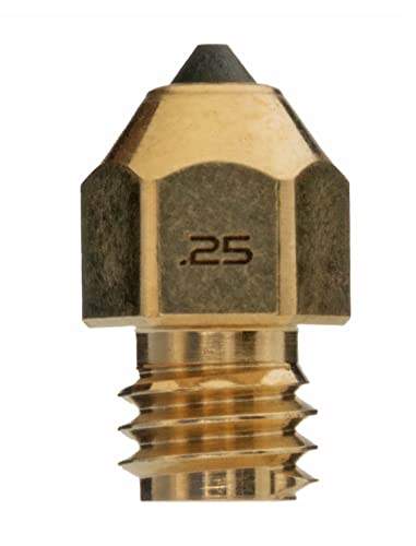 Diamondback Nozzles – MK8 Compatible – Polycrystalline Solid Diamond Tip 3D Printer Nozzles, Improved Extrusion, Any Filament, Long Life, Wear Resistant, Layer Adhesion, USA Made