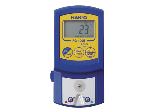 Hakko FG-100B-03 Tip Thermometer with AUTO HOLD Feature, C and F Digital Display
