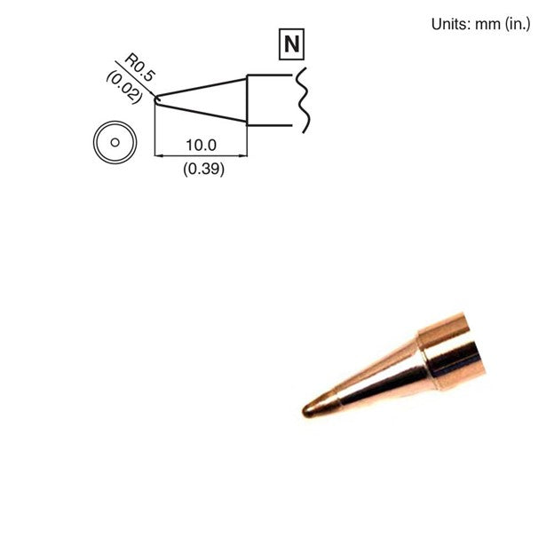 Hakko T15-B2 Conical Soldering Tip for FM-202, FM-203, FM-204, FM-205, FM-206, FP-102, FP-101 and FX-951 stations