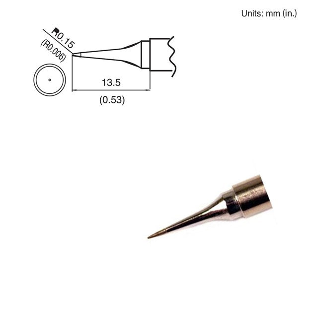 Hakko T15-ILS Conical Soldering Tip for FM-202, FM-203, FM-204, FM-205, FM-206, FP-102, FP-101 and FX-951 stations (3 Pack)