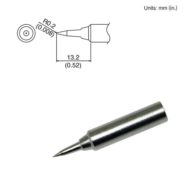 Hakko T18-SB Conical Soldering Tip for FX-888DX, FX-888D, FX-888, 913 Iron, 907, 907-ESD, 900M, 900M-ESD, 928, 936, 936-ESD, 937, 703, FX-600, and FX-600D (3 Pack)