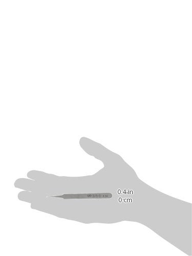 Hakko CHP 4-SA Stainless Steel Non-Magnetic Precision Tweezers with Very Fine Point Tips with Tapered Tines, 4-1/4" Length