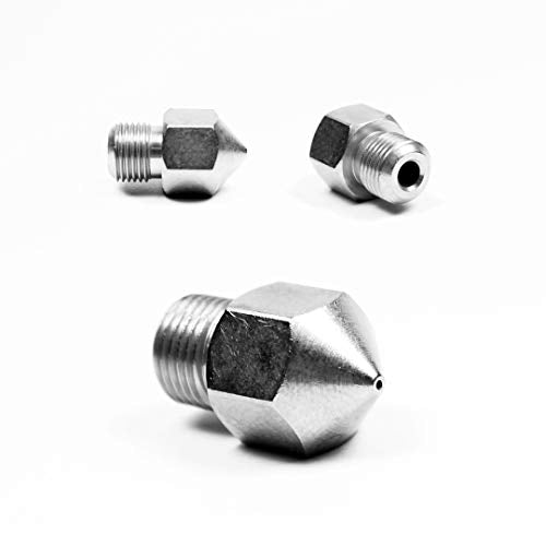 Micro Swiss Plated Wear Resistant Nozzle for WANHAO Duplicator 5 Series .8mm (M2545-08)