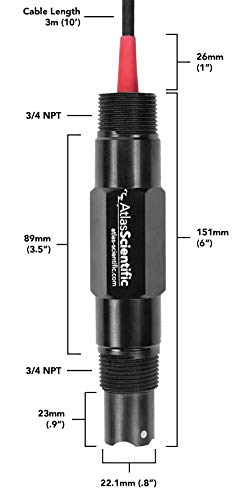 Atlas Scientific Industrial pH Probe .001-14 pH with Integrated PT-1000 Temperature Probe