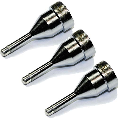 Hakko N61-13 Desoldering Nozzle 1.3mm Extra Long for FR-4101 and FR-301 (3 Pack)