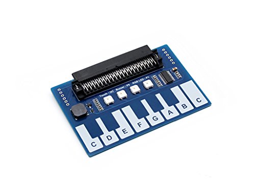 Mini Piano Module for Micro:bit, Touch Keys to Play Music 4X RGB LEDs