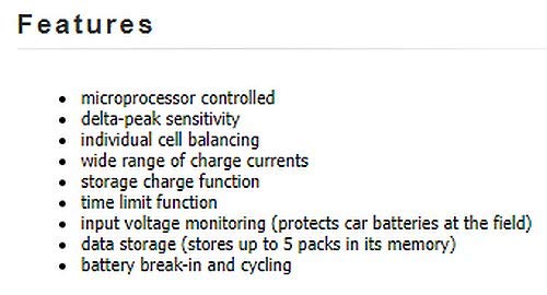 Velleman VLE8: Li-Ion/Polymer Balance Charger