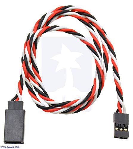 Pololu Twisted Servo Extension Cable 24" Male - Female (Item: 2168)