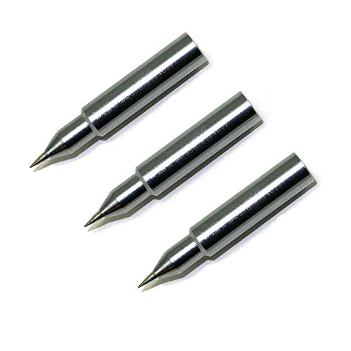 Hakko T18-S4 - T18 Series Soldering Tip for Hakko FX-888/FX-8801 - Conical - Sharp - R0.125 mm x 14.5 mm (3 Pack)