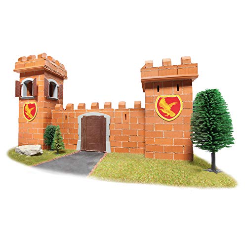 Teifoc Knight's Castle Brick Construction Set, 460+ Building Blocks, Erector Set and STEM Building Toy