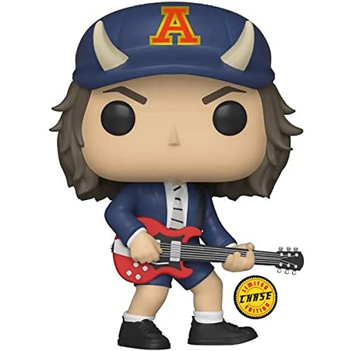 Funko Pop! Rocks: AC/DC - Angus Young Chase Bundled with EcoTEK Pop Protector