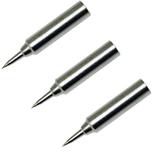 Hakko T18-SB - T18 Series Soldering Tip for Hakko FX-888/FX-8801 - Conical - R0.2 mm x 13.2 mm (3 Pack)