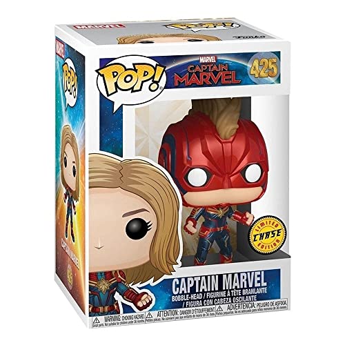 Funko Pop! Marvel: Captain Marvel (Styles May Vary) Toy, Multicolor, Standard (36341)