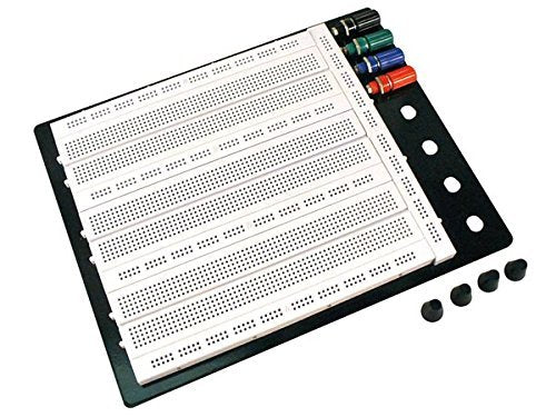 Velleman SDTP011 Solderless Breadboard, 1 Grade to 12 Grade, 0.33" Height, 7.3" Wide, 8.7" Length, ABS Plastic, 2390 Tie Points