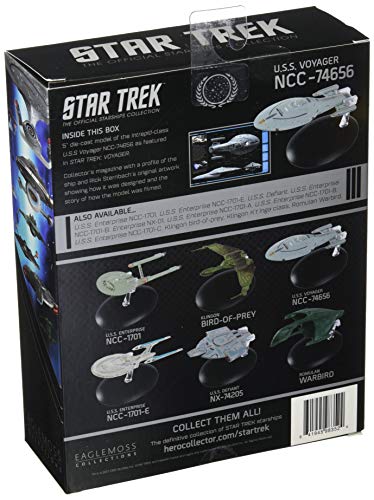 Eaglemoss Publications Star Trek The Official Starships Collection #5: USS Voyager Ship Replica Toy, Multicolor