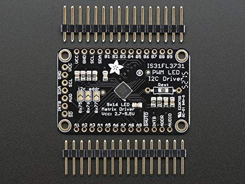 Adafruit 16x9 Charlieplexed PWM LED Matrix Driver - IS31FL3731