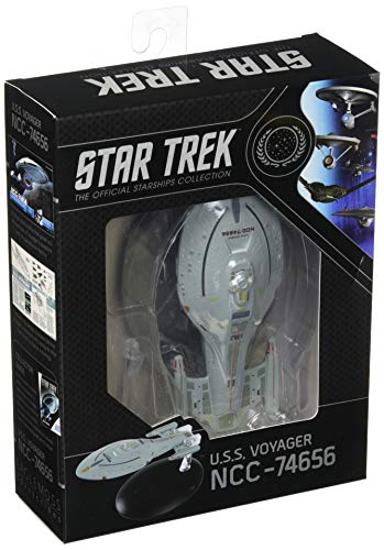 Eaglemoss Publications Star Trek The Official Starships Collection #5: USS Voyager Ship Replica Toy, Multicolor