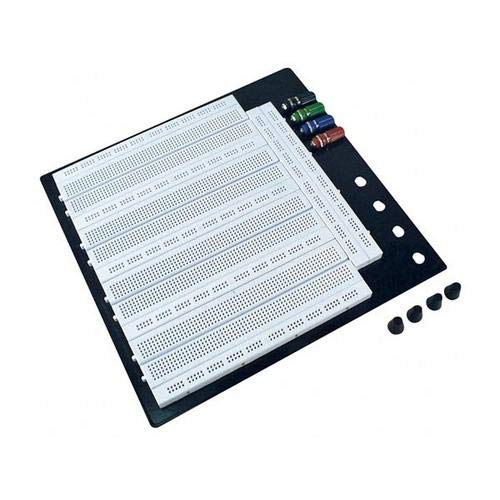 Velleman SDTP036 Solderless Breadboard, 1 Grade to 12 Grade, 0.33" Height, 9.45" Wide, 9.8" Length, ABS Plastic, 3260 Tie Points