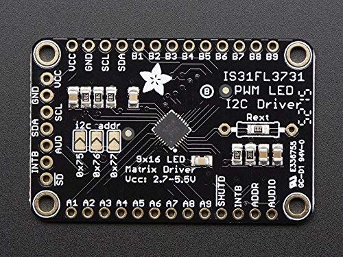 Adafruit 16x9 Charlieplexed PWM LED Matrix Driver - IS31FL3731