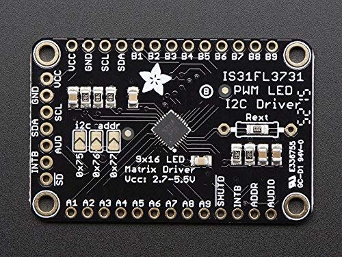 Adafruit 16x9 Charlieplexed PWM LED Matrix Driver - IS31FL3731