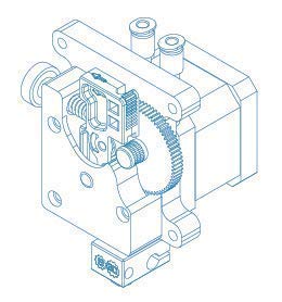 Genuine E3D Titan Aqua Standard 1.75mm 24V (TITAN-AQUA-ST-175-24V)