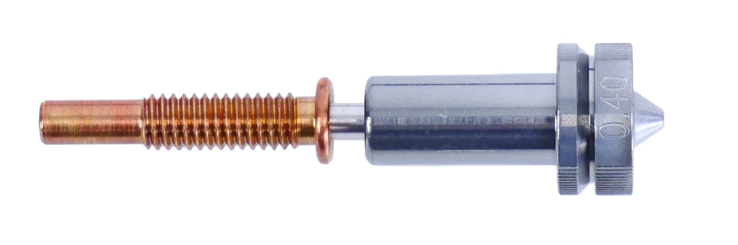 E3D Rapid Change Nozzle Assembly High Temperature Abrasive, Single Boxed, 0.40mm (RC-NOZZLE-HTA-AS-0400-SPK)