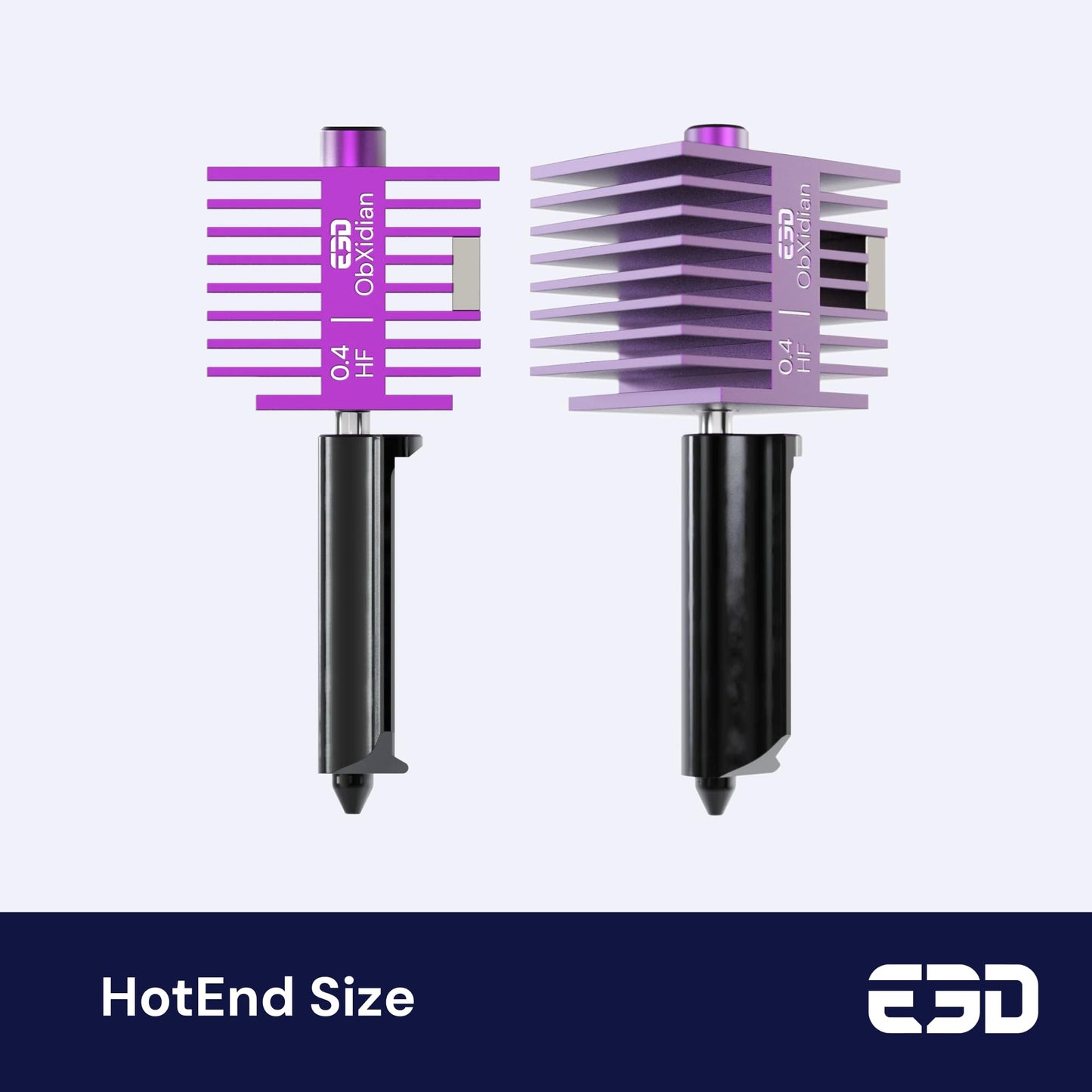E3D ObXidian High Flow HotEnd Nozzle for Bambu Lab A1 & A1 Mini, 0.4mm, Abrasion Resistant with E3DLC Coating