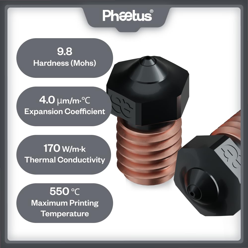 Phaetus PS Silicone Carbide Nozzle 0.4/1.75mm