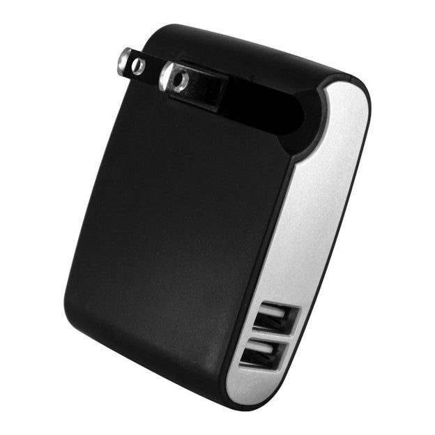 Quantum 3D 4 Port USB AC Power Adapter (110/220V AC, 2 Amp, for iPad, iPhone, iPod and Other Electronics)