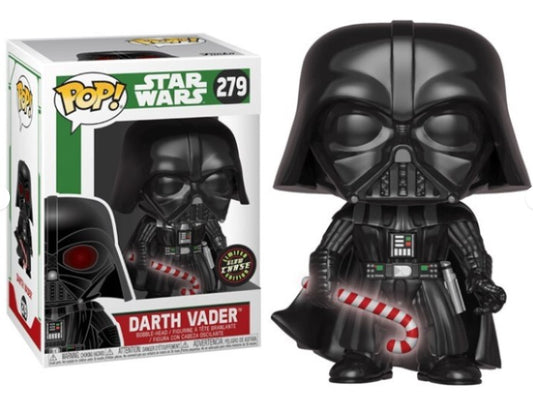 Funko Pop! Star Wars #279 Darth Vader Chase - Limited Edition - Holiday w/Cane
