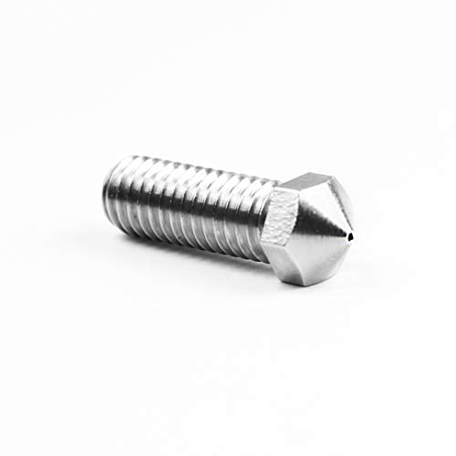 Micro Swiss Plated Wear Resistant High Flow Volcano Compatible / Artillery Sidewinder 1.75mm Nozzles .6mm