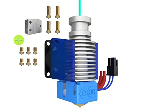 V6 All-Metal HotEnd-1.75mm-Direct Drive-24V-Volcano Block + Full Range of Brass Nozzles (V6-175-24V-POWER)