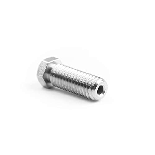 Micro Swiss Plated Wear Resistant High Flow Volcano Compatible / Artillery Sidewinder 1.75mm Nozzles .6mm