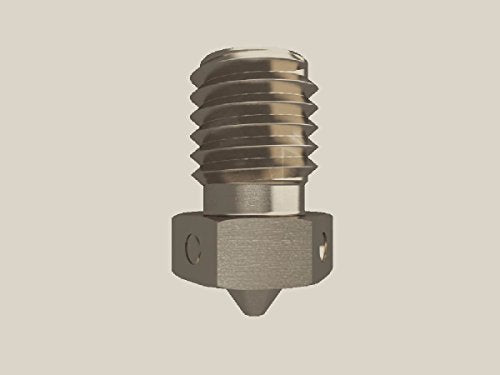E3D V6 Plated Copper Nozzle - 1.75mm x 0.40mm - Compatible With Everyday Filaments Like PLA, ABS And SpoolWorks EDGE