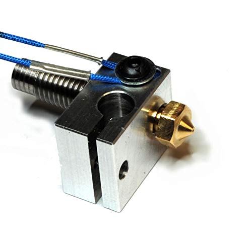 v6 Heater Block & Fixings (Thermistor Clamping) (V6-Block-Therm-ALU)