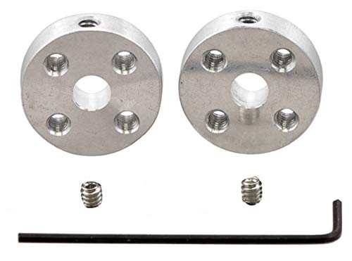 Pololu Universal Aluminum Mounting Hub for 5mm Shaft, 4-40 Holes (2-Pack)