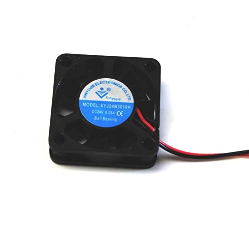 Genuine E3D 30x30x10mm DC Fan with Attached Cable (E-FAN-30-30-10-12v-INC-CABLE)