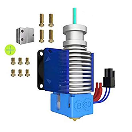 V6 All-Metal HotEnd-1.75mm-Direct Drive-12V-Volcano Block + Full Range of Brass Nozzles (V6-175-POWER)