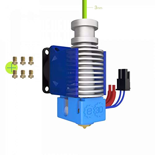 V6 All-Metal HotEnd-3mm-Direct Drive-12V-Nozzle Fun Pack (Range of Brass Nozzles) (V6-300-D-FUN)