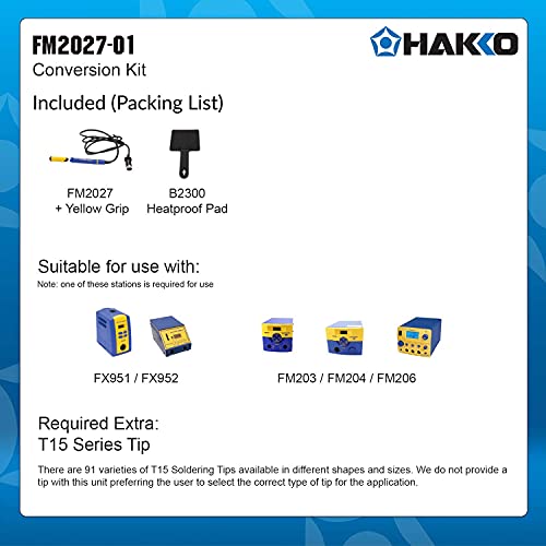 Hakko FM2027-01 Hakko Locking Solder Iron Kit, Includes Sleeve Assembly and Pad, No Tip (4 Pack)