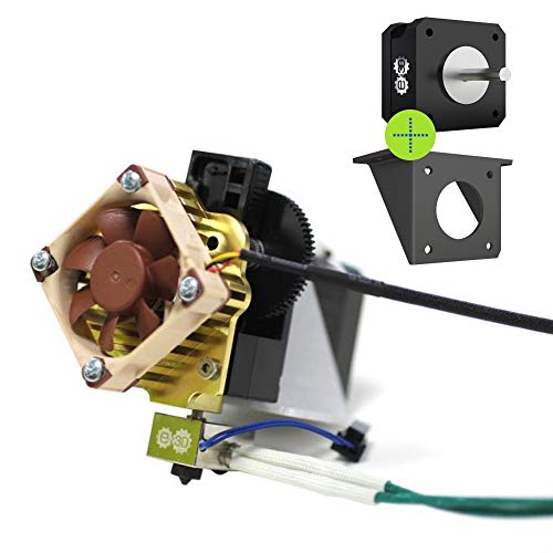 Genuine E3D Titan Aero Gold-1.75mm-24V-Compact but Powerful Motor and Bracket (TITAN-AERO-ST-175-24V-+BR-+MTR-Gold)