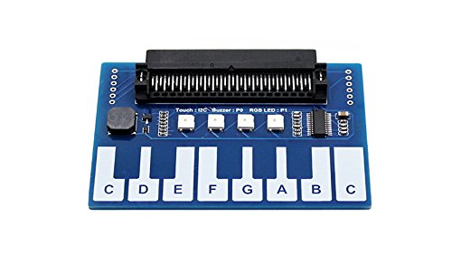 Mini Piano Module for Micro:bit, Touch Keys to Play Music 4X RGB LEDs