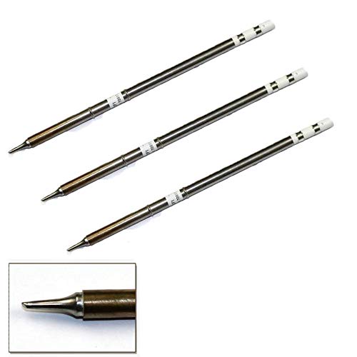 Hakko T15-BCF1 Bevel Soldering Tip for FM-202, FM-203, FM-204, FM-205, FM-206, FP-102, FP-101 and FX-951 stations (3 Pack)