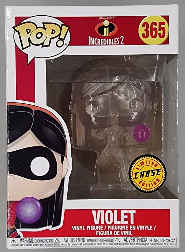 Funko Pop! Disney Pixar: Incredibles 2 - Invisible Violet CHASE Variant Limited Edition Vinyl Figure (Bundled with Pop Box Protector Case)