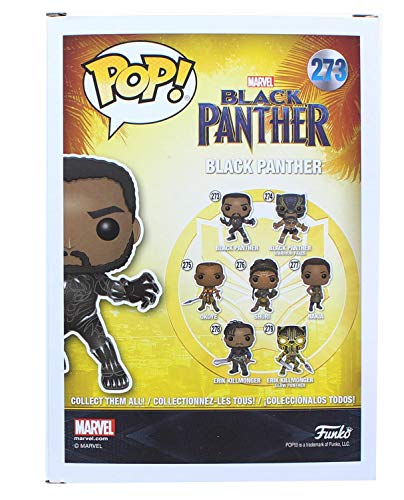 Funko Pop! Marvel: Black Panther - Masked Black Panther Limited Edition Chase Variant Vinyl Figure (Bundled with Pop Box Protector CASE)