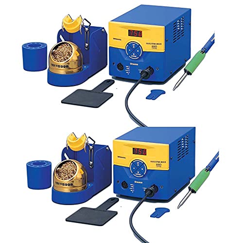 Hakko Soldering Station, Digital, ESD Safe, 2Port 2 Pack