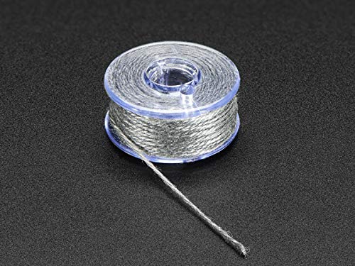 Adafruit Stainless Thin Conductive Yarn/Thick Conductive Thread - 35 ft