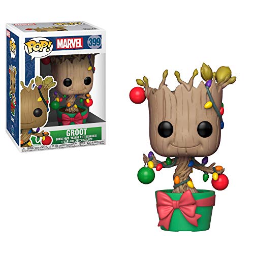 Funko Pop Marvel: Holiday, Guardians of The Galaxy - Groot Collectible Figure, Multicolor