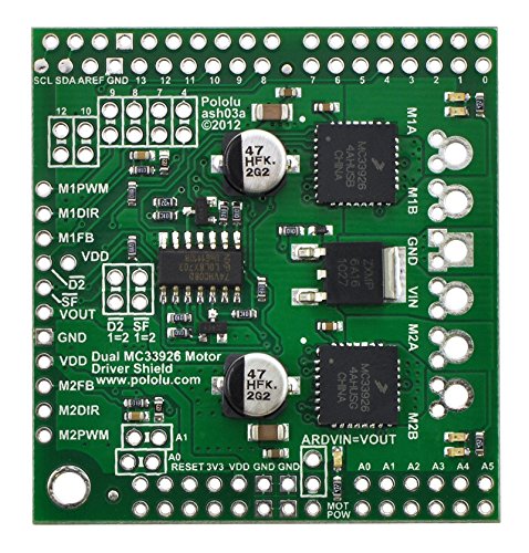 Pololu Dual MC33926 Motor Driver Shield for Arduino (Item 2503)